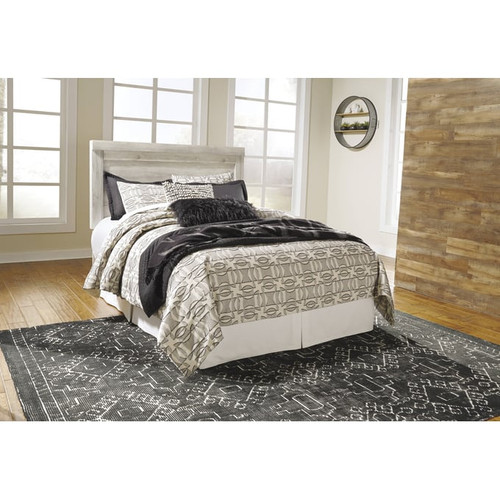 Ashley Furniture Bellaby Whitewash Queen Headboard With Bed Frame