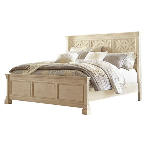 Ashley Furniture Bolanburg Antique White 2pc Bedroom Set With King Bed