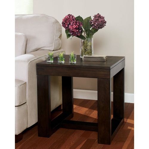 Ashley Furniture Watson Dark Brown 4pc Coffee Table Set