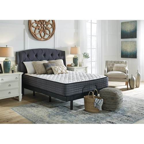 Ashley Furniture Limited Edition Firm White Black Queen Mattress With Frame