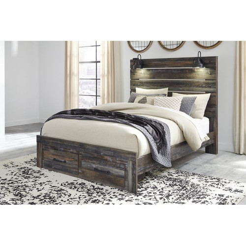 Ashley Furniture Drystan Queen Footboard Storage Bed