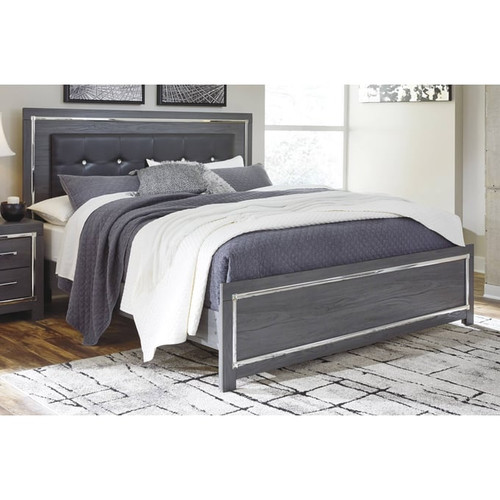 Ashley Furniture Lodanna Gray King Panel Bed