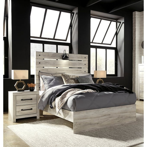 Ashley Furniture Cambeck Whitewash 2pc Bedroom Set With Full Panel Bed