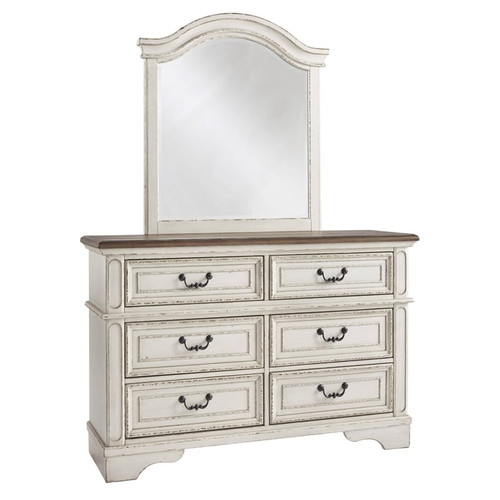 Ashley Furniture Realyn Chipped White Youth Dresser And Mirror