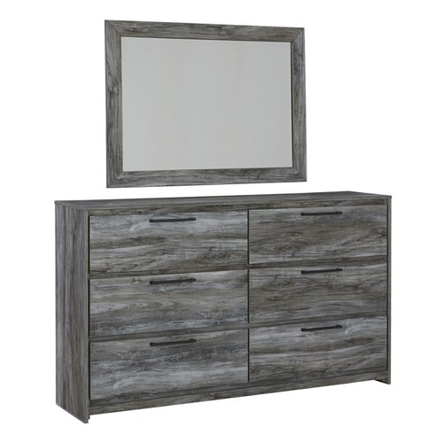 Ashley Furniture Baystorm Gray Wood Dresser And Mirror