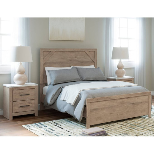 Ashley Furniture Senniberg Light Brown 2pc Bedroom Set With Full Panel Bed