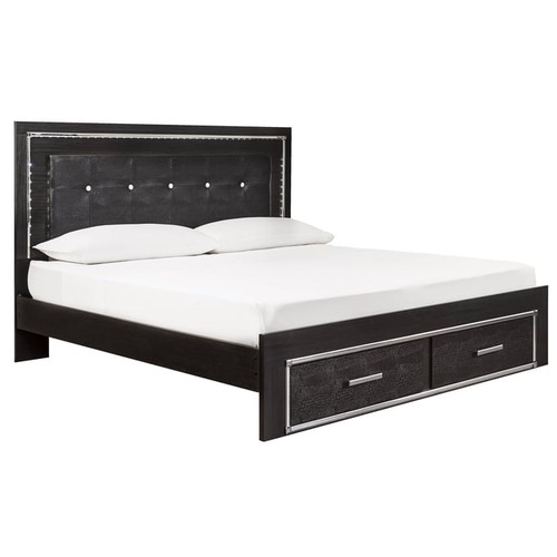 Ashley Furniture Kaydell Black 2pc Bedroom Set With King Storage Bed