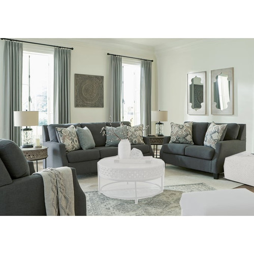 Ashley Furniture Bayonne Charcoal 3pc Living Room Set