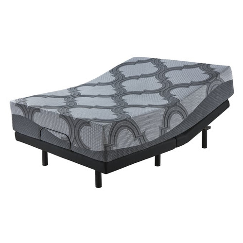 Ashley Furniture 12 Inch Hybrid Gray Queen Adjustable Base With Mattress