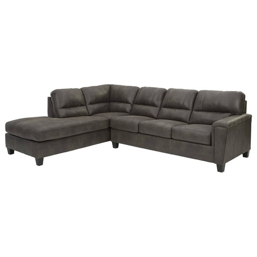 Ashley Furniture Navi Smoke 2pc Sectional With LAF Chaise