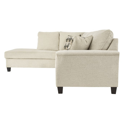 Ashley Furniture Abinger Natural Fabric 2pc Sectional With LAF Corner Chaise