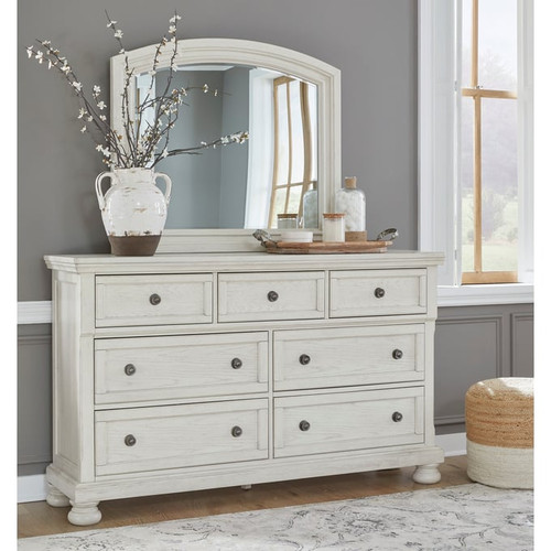 Ashley Furniture Robbinsdale Antique White Dresser And Mirror