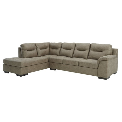 Ashley Furniture Maderla Pebble 2pc Sectional With LAF Chaise