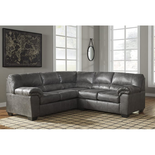 Ashley Furniture Bladen Contemporary Slate 2pc Sectional With LAF Sofa