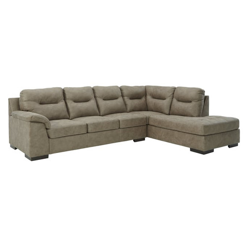 Ashley Furniture Maderla Pebble 2pc Sectional With RAF Chaise