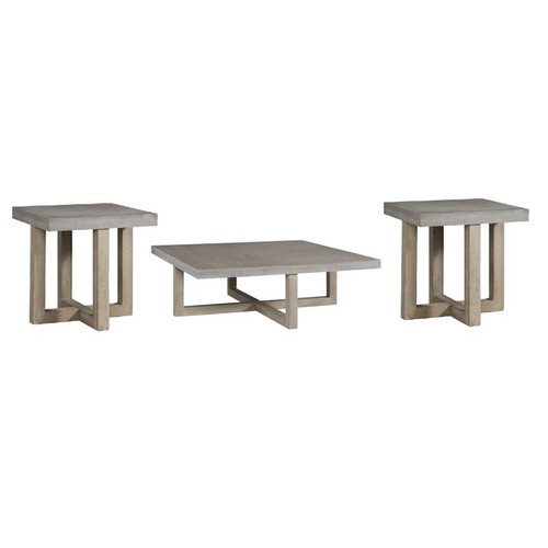 Ashley Furniture Lockthorne Gray 3pc Coffee Table Set