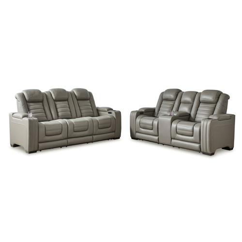 Ashley Furniture Backtrack Gray 2pc Power Living Room Set