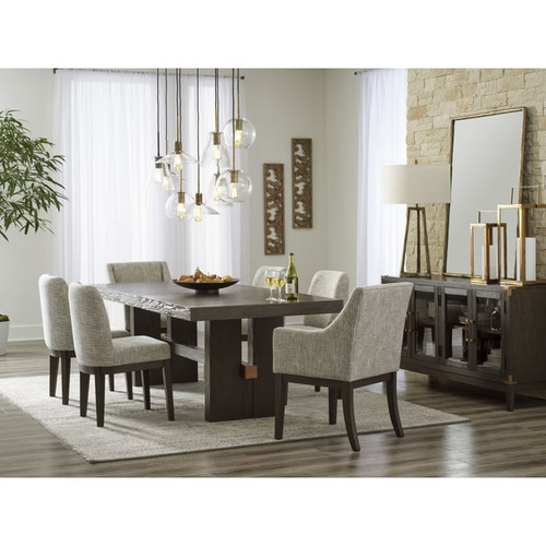 Ashley Furniture Burkhaus Beige Brown 7pc Dining Room Set