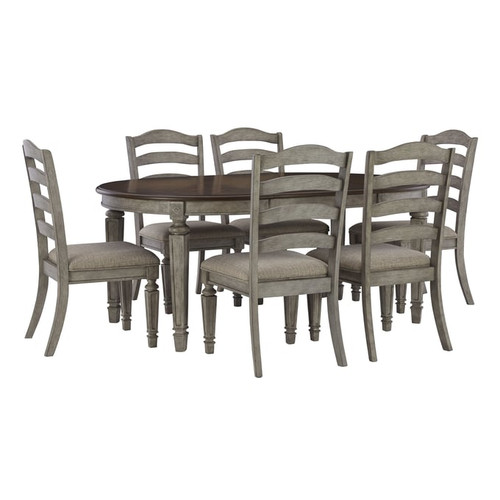 Ashley Furniture Lodenbay Two Tone 7pc Dining Room Set