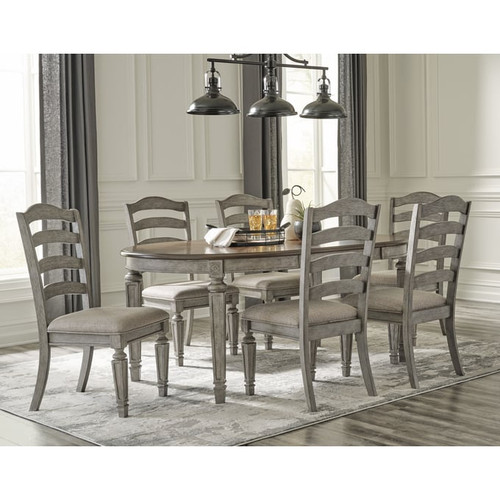 Ashley Furniture Lodenbay Two Tone 7pc Dining Room Set