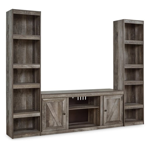 Ashley Furniture Wynnlow Gray 3pc Entertainment Center