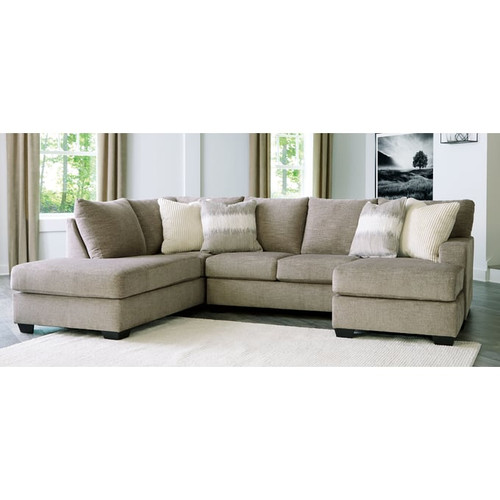 Ashley Furniture Creswell Stone 2pc LAF Sectional With Chaise