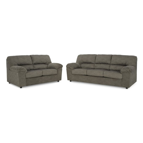 Ashley Furniture Norlou Flannel 2pc Living Room Set