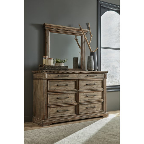 Ashley Furniture Markenburg Brown Dresser And Mirror