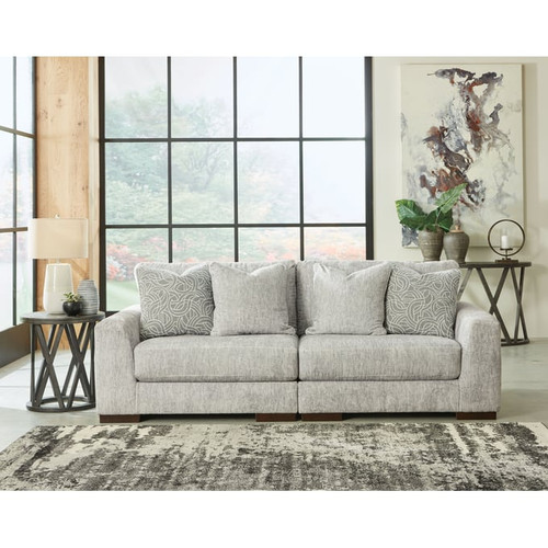 Ashley Furniture Regent Park Pewter 2pc Loveseat