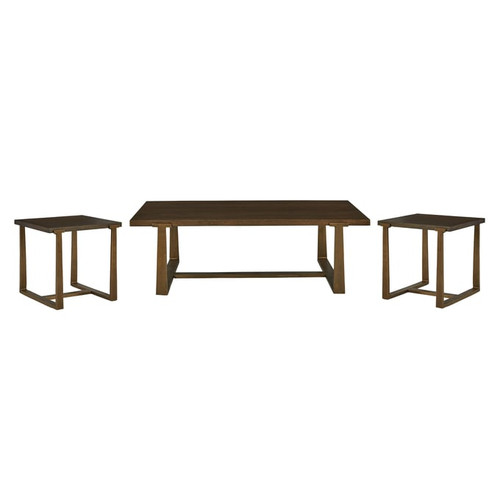 Ashley Furniture Balintmore Brown 3pc Rectangle Coffee Table Set