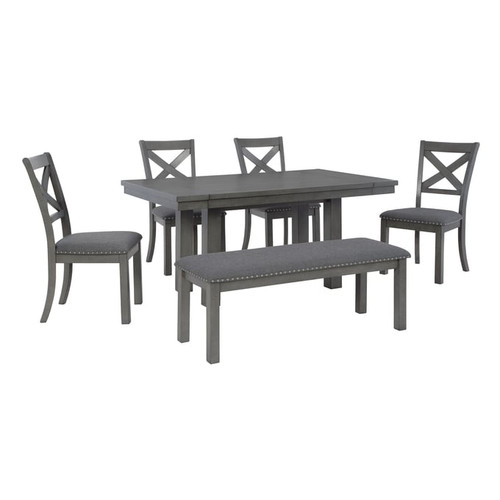 Ashley Furniture Myshanna Gray 6pc Dining Room Set