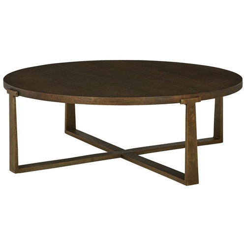Ashley Furniture Balintmore Brown 3pc Round Coffee Table Set