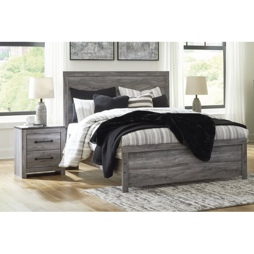 Ashley Furniture Bronyan Dark Gray 2pc Bedroom Set With Queen Panel Bed