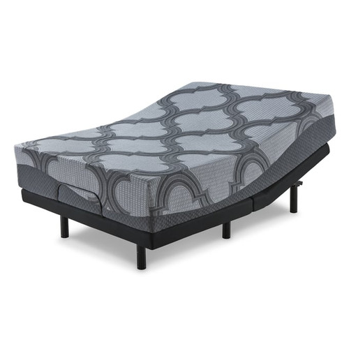 Ashley Furniture 1100 Series Gray Black Queen Mattress With Adjustable Base