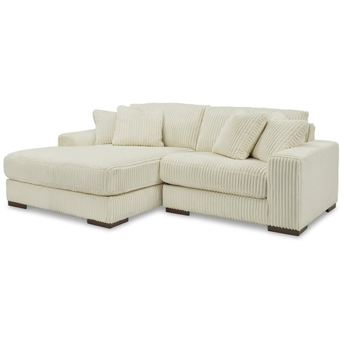 Ashley Furniture Lindyn Ivory 2pc LAF Sectional With Chaise