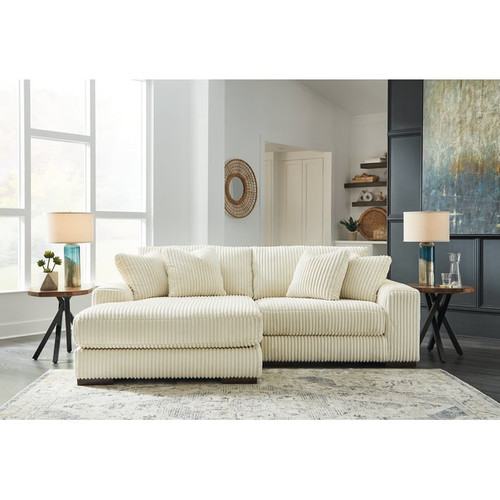 Ashley Furniture Lindyn Ivory 2pc LAF Sectional With Chaise