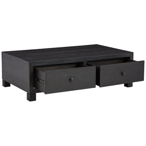 Ashley Furniture Foyland Black 3pc Coffee Table Set