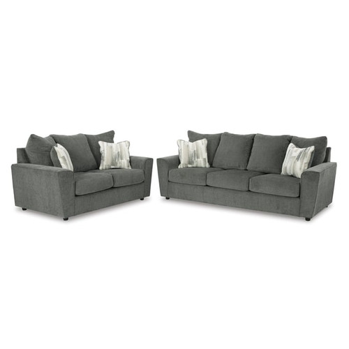 Ashley Furniture Stairatt Gravel 2pc Living Room Set