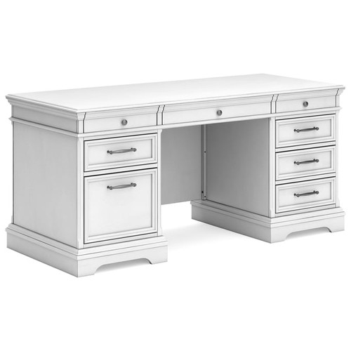 Ashley Furniture Kanwyn Whitewash Wood Home Office Desk