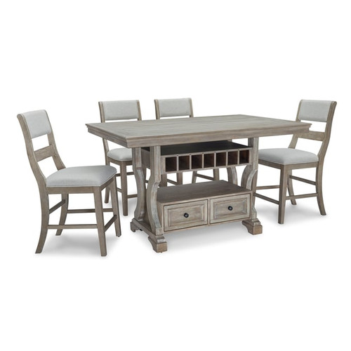 Ashley Furniture Moreshire Bisque 5pc Counter Height Set