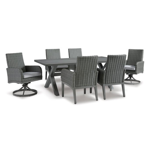 Ashley Furniture Elite Park Gray 7pc Outdoor Dining Set
