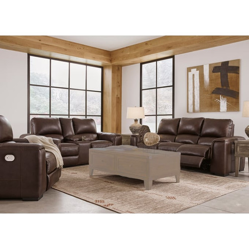 Ashley Furniture Alessandro Walnut 3pc Living Room Set
