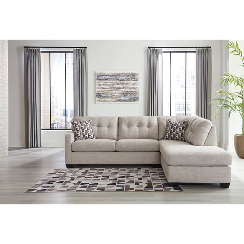 Ashley Furniture Mahoney Pebble 2pc Sectional With RAF Chaise