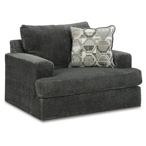 Ashley Furniture Karinne Smoke Chair And Ottoman Set