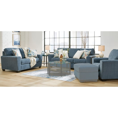 Ashley Furniture Cashton Blue 3pc Living Room Set