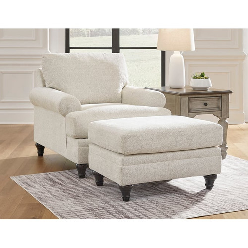 Ashley Furniture Valerani Sandstone Chair And Ottoman Set