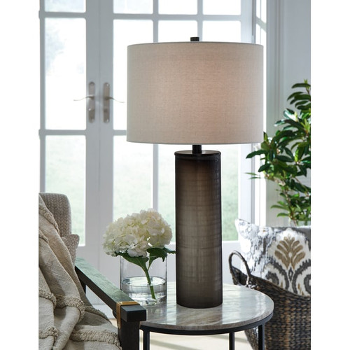 Ashley Furniture Dingerly Brown Glass Table Lamp