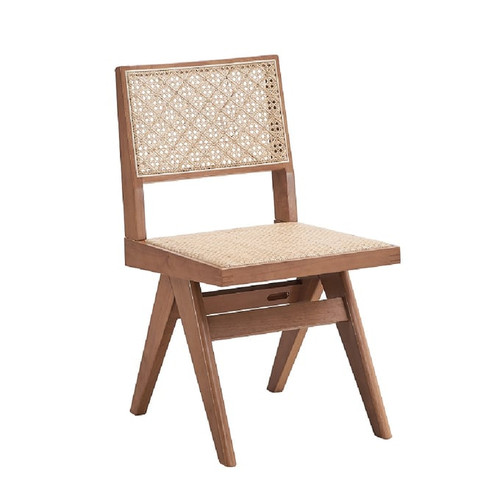 2 Acme Furniture Velentina Natural Rattan Side Chairs