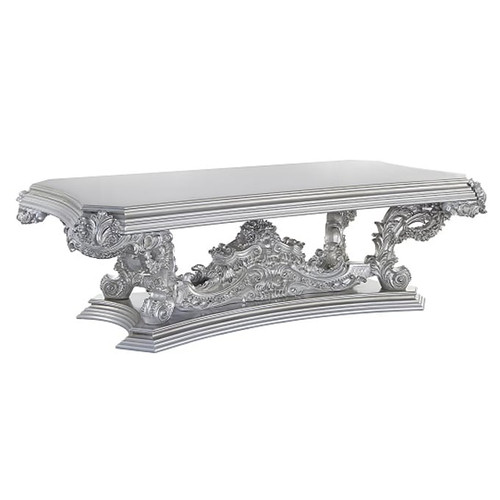 Acme Furniture Valkyrie Antique Platinum Dining Table