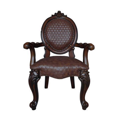 2 Acme Furniture Versailles Cherry Arm Chairs